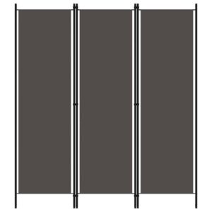 3-Panel Room Divider Anthracite 150x180 cm