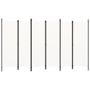 6-Panel Room Divider White 300x180 cm