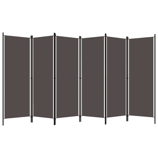 6-Panel Room Divider Anthracite 300x180 cm