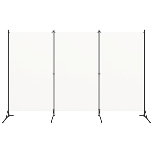 3-Panel Room Divider White 260x180 cm