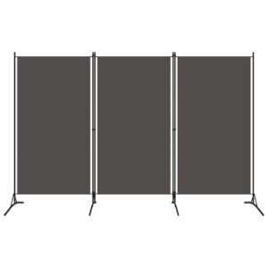 3-Panel Room Divider Anthracite 260x180 cm
