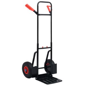 Telescopic Hand Trolley 200 kg Black and Red