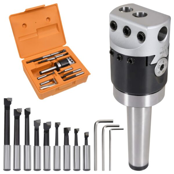 15 Pieces Boring Tool Set 50 mm Boring Head MT3-F1-12