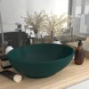 8720286036310_m_en_hd_1.jpg Luxury Basin Oval-shaped Matt Dark Green 40x33 cm Ceramic