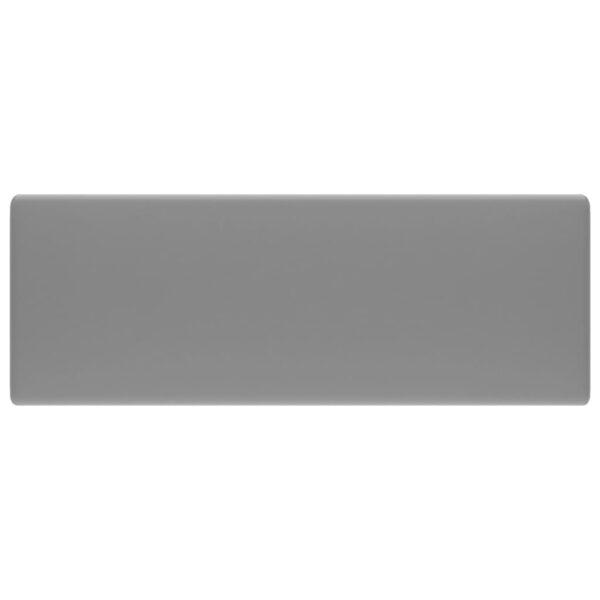 Luxury Basin Overflow Square Matt Light Grey 41x41 cm Ceramic