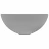8720286036761_g_en_hd_2.jpg Luxury Bathroom Basin Round Matt Light Grey 32.5x14 cm Ceramic