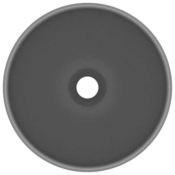 8720286036778_g_en_hd_1.jpg Luxury Bathroom Basin Round Matt Dark Grey 32.5x14 cm Ceramic