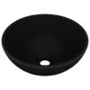 8720286036808_a_en_hd_1.jpg Luxury Bathroom Basin Round Matt Black 32.5x14 cm Ceramic