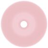 Bathroom Sink Ceramic Matt Pink Round