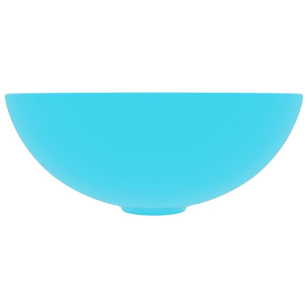 Bathroom Sink Ceramic Light Green Round