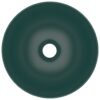 Bathroom Sink Ceramic Dark Green Round
