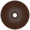 Bathroom Sink Ceramic Dark Brown Round