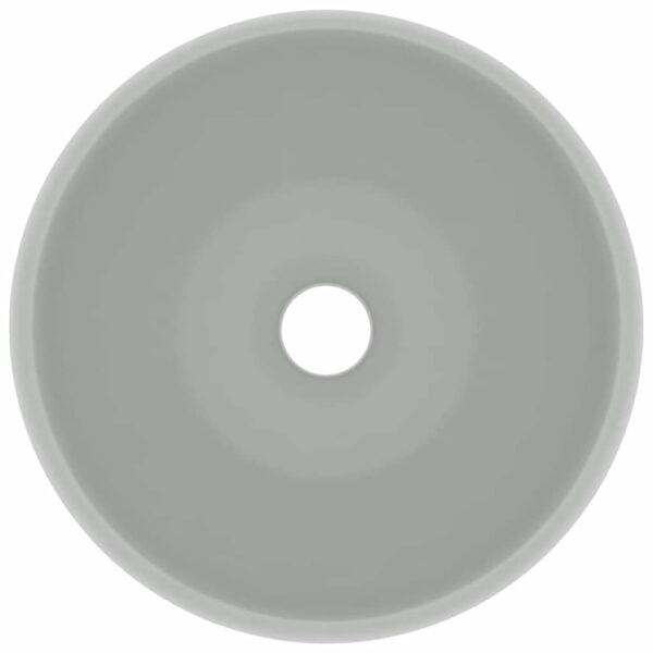 8720286037096_g_en_hd_2.jpg Luxury Wash Basin Round Matt Light Grey 40x15 cm Ceramic