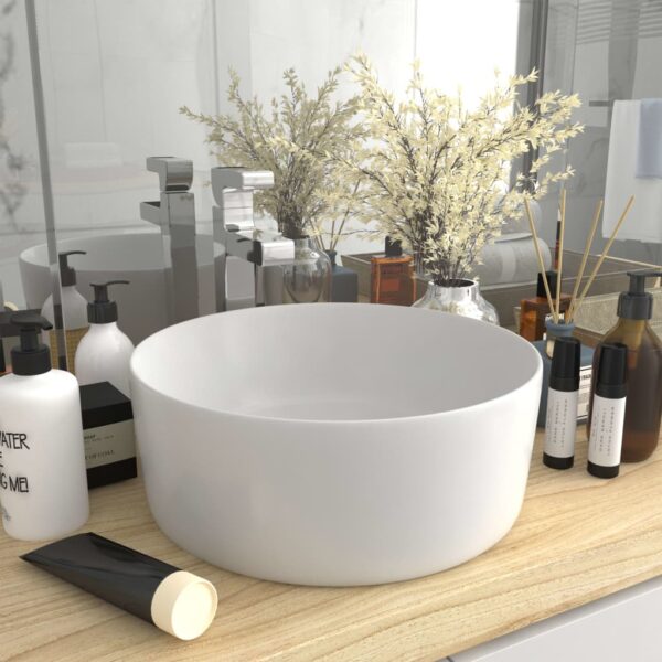 8720286037140_m_en_hd_1.jpg Luxury Wash Basin Round Matt White 40x15 cm Ceramic