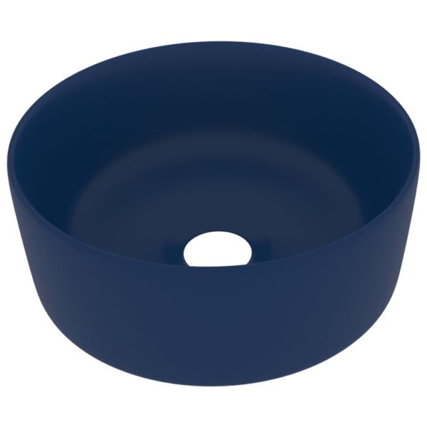 8720286037171_a_en_hd_1.jpg Luxury Wash Basin Round Matt Dark Blue 40x15 cm Ceramic