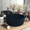 8720286037171_m_en_hd_1.jpg Luxury Wash Basin Round Matt Dark Blue 40x15 cm Ceramic