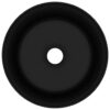 Luxury Wash Basin Round Matt Black 40x15 cm Ceramic