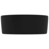 Luxury Wash Basin Round Matt Black 40x15 cm Ceramic