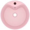 8720286037379_g_en_hd_1.jpg Luxury Wash Basin with Overflow Matt Pink 36x13 cm Ceramic