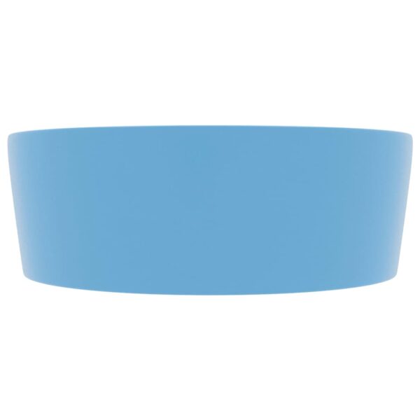 8720286037386_g_en_hd_2.jpg Luxury Wash Basin with Overflow Matt Light Blue 36x13 cm Ceramic