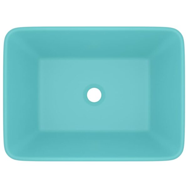 Luxury Wash Basin Matt Light Green 41x30x12 cm Ceramic