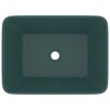 Luxury Wash Basin Matt Dark Green 41x30x12 cm Ceramic
