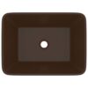 Luxury Wash Basin Matt Dark Brown 41x30x12 cm Ceramic