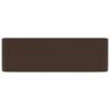Luxury Wash Basin Matt Dark Brown 41x30x12 cm Ceramic