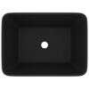 Luxury Wash Basin Matt Black 41x30x12 cm Ceramic