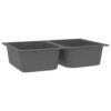 Kitchen Sink Grey 76 x 48 x 30 cm Quartz and Resin