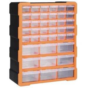 Multi-drawer Organiser with 39 Drawers 38x16x47 cm