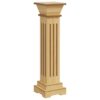 Classic Square Pillar Plant Stand Light Wood 17x17x66 cm MDF