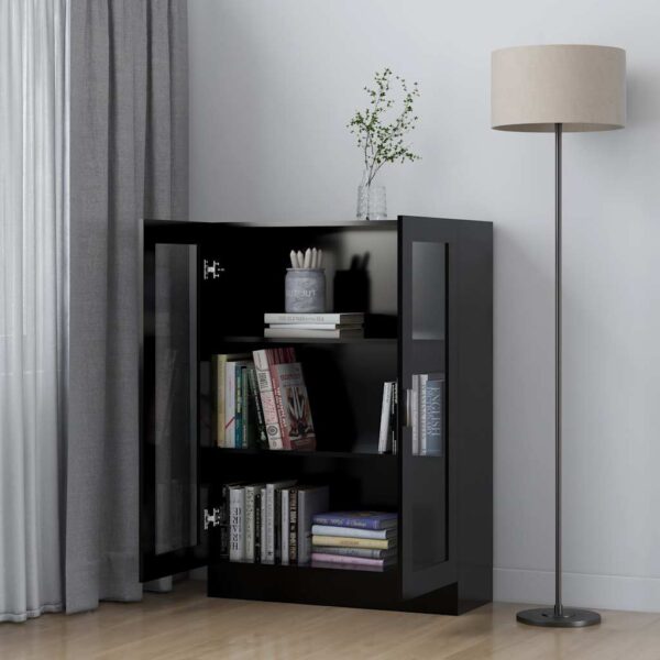 8720286134337_g_en_hd_1.jpg Vitrine Cabinet Black 82.5x30.5x115 cm Engineered Wood