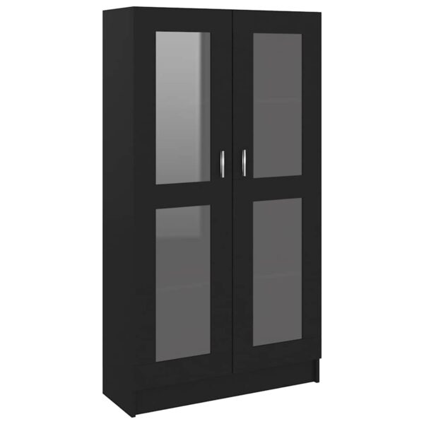8720286134429_a_en_hd_1.jpg Vitrine Cabinet Black 82.5x30.5x150 cm Engineered Wood