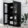 8720286134429_g_en_hd_1.jpg Vitrine Cabinet Black 82.5x30.5x150 cm Engineered Wood