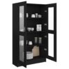 8720286134429_g_en_hd_2.jpg Vitrine Cabinet Black 82.5x30.5x150 cm Engineered Wood
