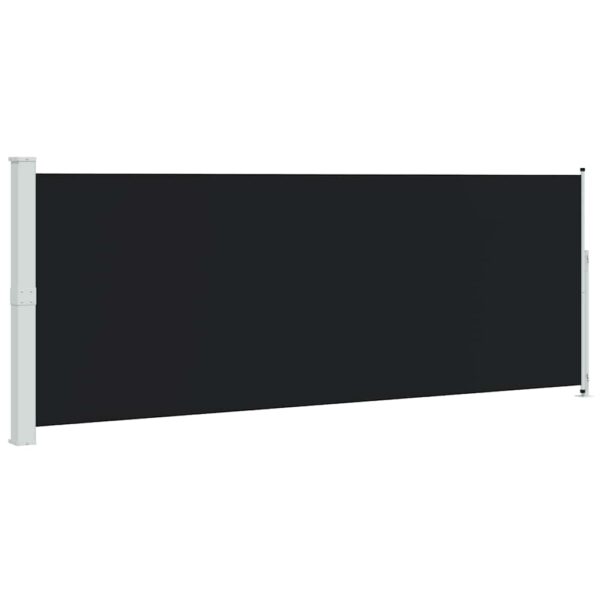 Patio Retractable Side Awning 180x500 cm Black