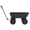 Garden Tipping Hand Cart 300 kg 75L Black