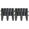 Lawn Edgings 36 pcs Anthracite 10 m PP
