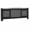 MDF Radiator Cover Black 205 cm