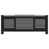 MDF Radiator Cover Black 205 cm
