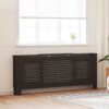 MDF Radiator Cover Black 205 cm