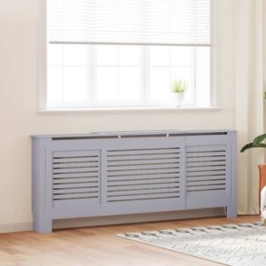 MDF Radiator Cover Grey 205 cm