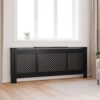 MDF Radiator Cover Black 205 cm