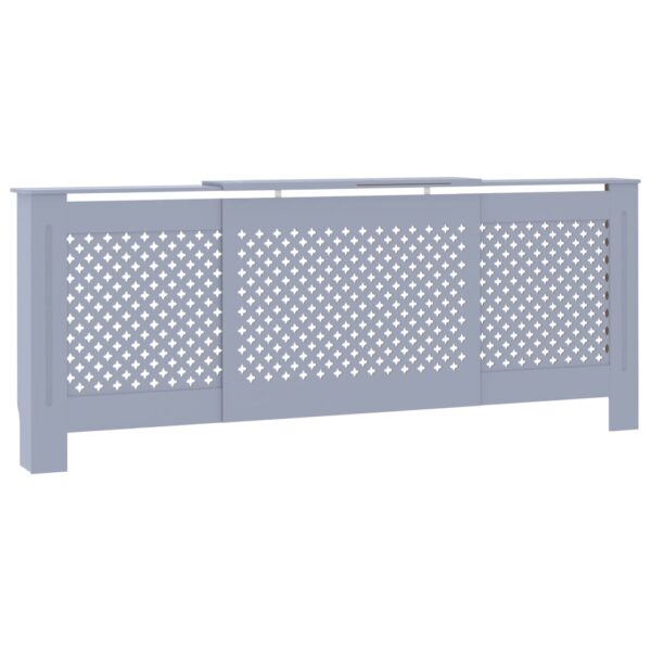 MDF Radiator Cover Grey 205 cm