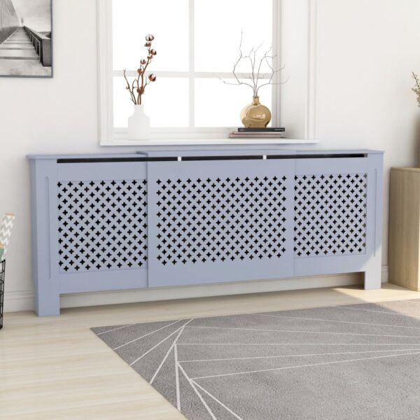 MDF Radiator Cover Grey 205 cm