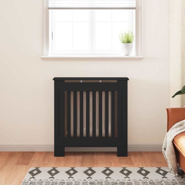 MDF Radiator Cover Black 78 cm