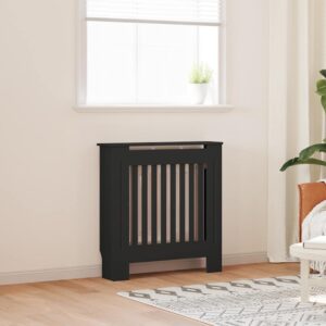 MDF Radiator Cover Black 78 cm