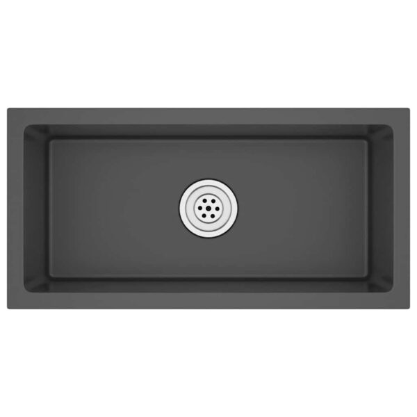 Handmade Kitchen Sink Black Stainless Steel