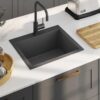 Handmade Kitchen Sink Black Stainless Steel